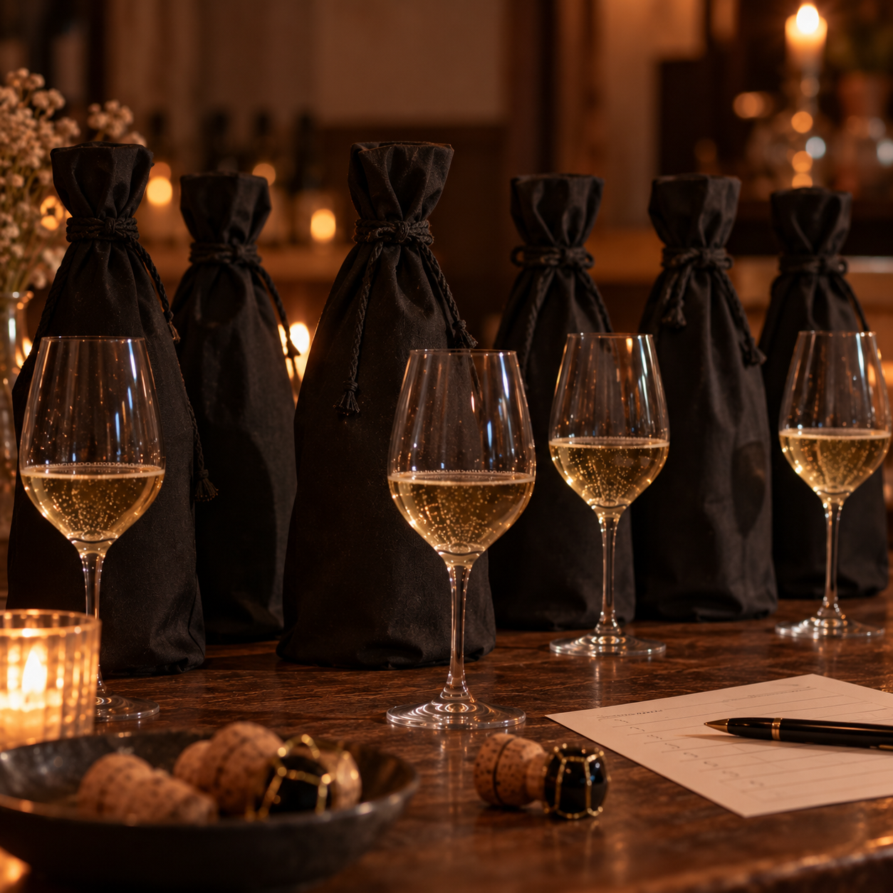 Blindsmagning i Champagnekælderen – champagnesmagning 27. februar 2027 kl. 20