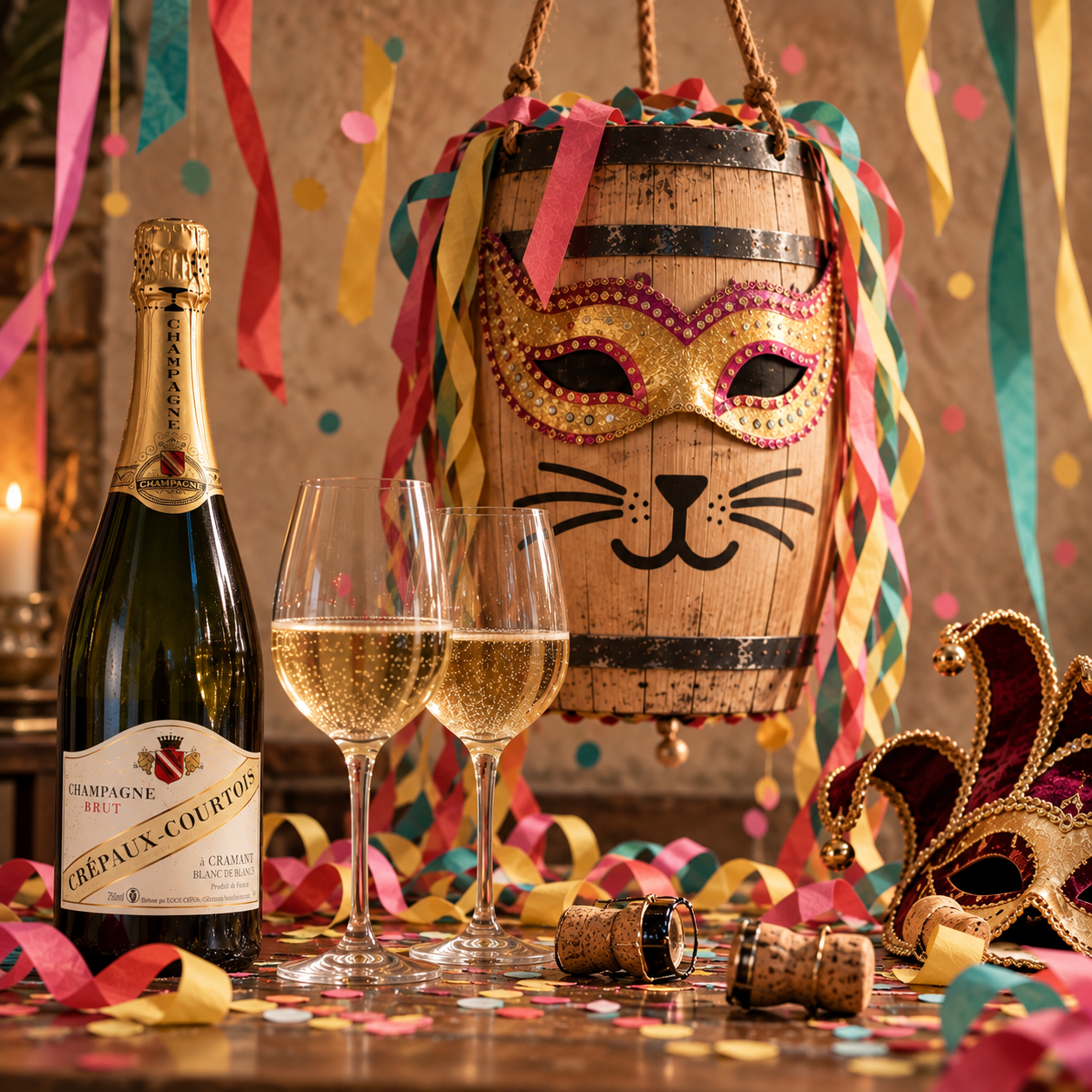 Fastelavn i Champagnekælderen – champagnesmagning 6. februar 2027 kl. 20